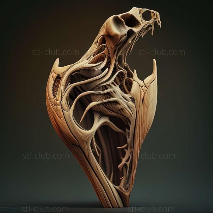 3D model Branchiostegus serratus (STL)